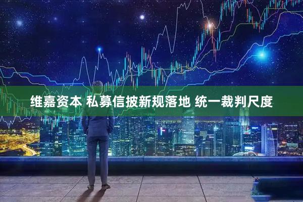 维嘉资本 私募信披新规落地 统一裁判尺度