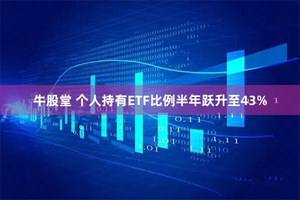 牛股堂 个人持有ETF比例半年跃升至43%
